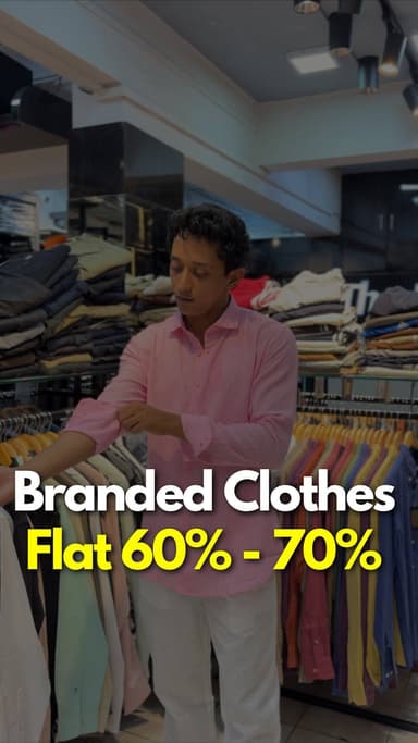 Get Flat 60-70% on Men’s Branded Clothes in thane ❤️
Location -
Shop No. 1 Rajshila Apartment, Talavpali Road, behind Dagdi School, near Aamrapali Bar and Restaurant, Thane West, Maharashtra 400601
#thane #thanewest #thanecity #mensfashion #menswear fashiondeal discountsale mensclothing Talaopali basic life