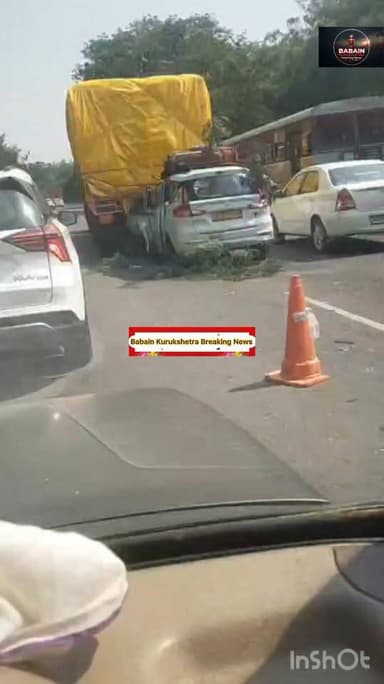 साहाबाद से अंबाला रोड पर मिर्ची होटल के पास का ये हादसा 👇👇👇👇👇