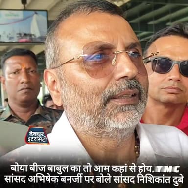बोया पेड़ बबुल का तो आम कहां से होय.TMC सांसद अभिषेक बनर्जी पर बोले सांसद निशिकांत दुबे