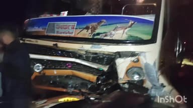 ಶಿವಮೊಗ್ಗ: ಸಕ್ರೇಬೈಲು ಬಳಿ ಭೀಕರ ರಸ್ತೆ ಅಪಘಾತ: ಇಬ್ಬರು ಗಂಭೀರ