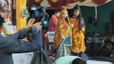 निवाड़ी: टेहरका के भसरा मोहल्ला में श्रीमद्भागवत कथा के तृतीय दिवस शिव-पार्वती विवाह प्रसंग ने बांधा समां