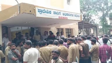 ತುಮಕೂರು: ರ್ಯಾಪಿಡೊ ವಿರುದ್ಧ ಆಟೋ ಚಾಲಕರ ಆಕ್ರೋಶ: ನಗರದಲ್ಲಿ ಆರ್ಟಿಒ ಕಚೇರಿ ಮುಂದೆ ಪ್ರತಿಭಟನೆ