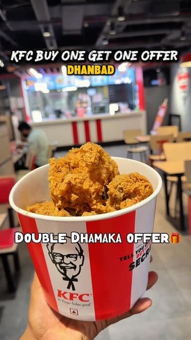 🍗🎉 Birthday Month just got tastier! Buy 1 bucket and get 1 FREE — because one bucket is never enough! 🔥😋
Date : 5th June, 2026
📍: KFC Jharkhand - Jamshedpur, Ranchi, Dhanbad, Bokaro, Deogarh & Hazaribagh
#dhanbad #jharkhand #kfcoffer #foodoffer #reelsinstagram