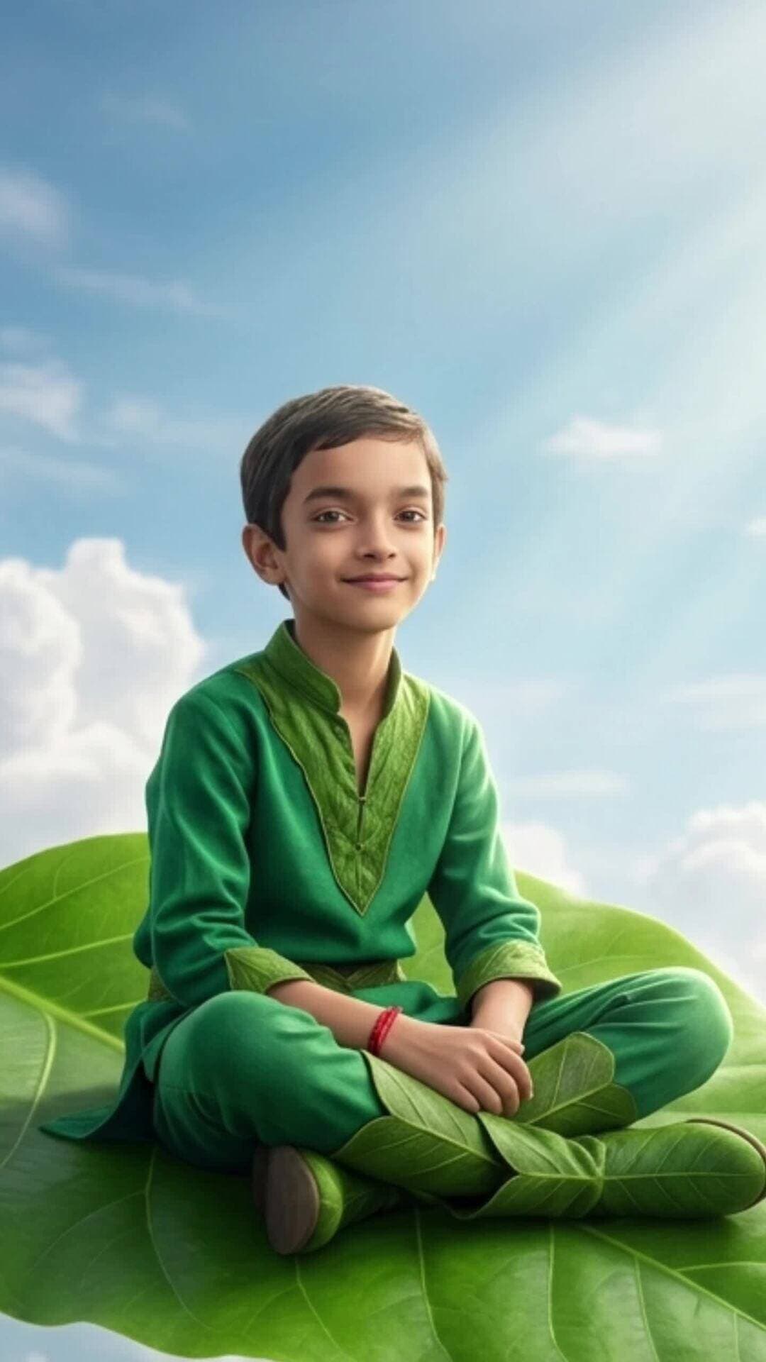 पत्ती पर बैठा बालक
#डिजिटलआर्ट #इमेजिनेशन #प्रकृति #शांति #बचपन काल्पनिकदुनिया क्रिएटिविटी