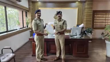 देवास नगर: फिरौती एवं अपहरण के प्रकरण के खुलासे में देवास के दो पुलिस अधिकारियों को दिया गया के एफ रुस्तम जी अवार्ड