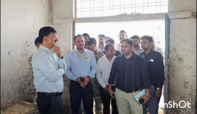 कुम्भराज: सानई गौशाला का कलेक्टर ने किया निरीक्षण, बेहतर दुग्ध उत्पादन और स्वच्छ व्यवस्थाओं के दिए निर्देश