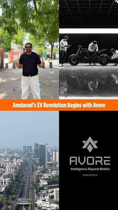 From the heart of Amdavad to the future of mobility.
The future isn’t coming. It’s already here.
- Built over 3 years.
- Powered by 150+ experts.
- Tested across 61,000+ km.
Every mile, every challenge, and every breakthrough has led to one goal, redefining electric mobility through intelligence and innovation.
Avore Electrics
Launching Soon.
#AvoreEV #Avore #AvoreElectric #RideAvore #IntelligenceBeyondMotion