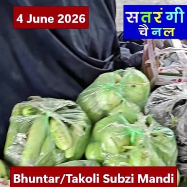 "भुंतर और टकोली सब्जी मंडी अपडेट्स" 4 जून 2026
देखें वीडियो.......
#bhuntarsubzimandi #SatrangiChannel #sabzimanditakoli
#sabzimandisolan #viralpost #tranding #viral