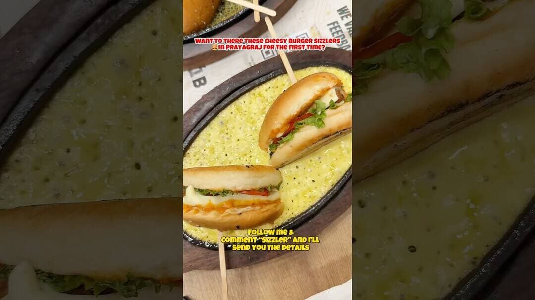Comment “Sizzler” to know location🍔 #ytshorts #prayagraj #burger #sizzler