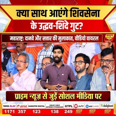 PRIME NEWS: महाराष्ट्र की राजनीति में इन दिनों एक तस्वीर की खूब चर्चा हो रही है। समृद्धि एक्सप्रेसवे पर उद्धव ठाकरे गुट के नेता अंबादास दानवे और शिंदे गुट के मंत्री अब्दुल सत्तार की मुलाकात और गले मिलने की तस्वीर सोशल मीडिया पर वायरल हो गई। इसके बाद शिवसेना के दोनों गुटों के फिर से एक होने की चर्चाएं तेज हो गई हैं। क्या यह सिर्फ एक शिष्टाचार मुलाकात थी या फिर महाराष्ट्र की राजनीति में किसी बड़े बदलाव का संकेत? क्या MLC चुनाव से पहले नए राजनीतिक समीकरण बन रहे हैं? और क्या वाकई भविष्य में उद्धव ठाकरे और एकनाथ शिंदे एक मंच पर दिखाई दे सकते हैं?
#ShivSena #EknathShinde #UddhavThackeray #MaharashtraPolitics #AmbadasDanve #AbdulSattar #MLCElection #ShivSenaSplit #Mahayuti #PoliticalNews #MaharashtraNews #PrimeNews #primenewsnetwork