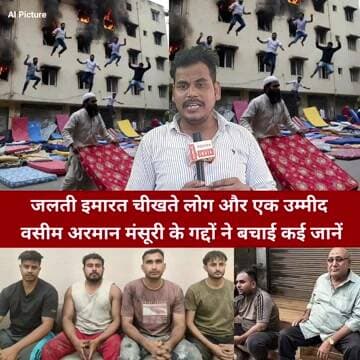धर्म नहीं इंसानियत सबसे बड़ी: मालवीय नगर अग्निकांड में वसीम अरमान मंसूरी बने हीरो