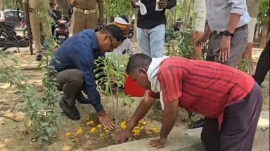 'एक पेड़ मां के नाम’ अभियान को बढ़ावा, #संतकबीरनगर DM ने कलेक्ट्रेट परिसर में लगाया पौधा ! #trending