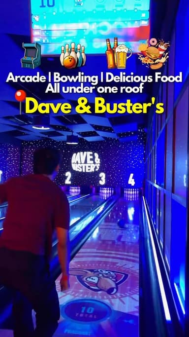 Arcade | Bowling | Delicious Food. All under one roof
@daveandbustersindia
Location-
4th floor, Infiniti Mall, Phase D, Shastri Nagar, Andheri West, Mumbai, Maharashtra 400053