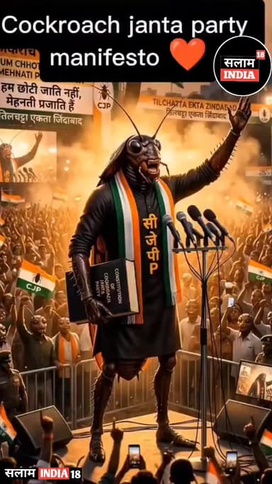कॉकरोच जनता पार्टी ने दिल्ली के जंतर मंतर पर किया धरना प्रदर्शन #video #news #salamindia18 #shortsvideos #LatestNews