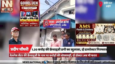 1.20 करोड़ की फ्रेंचाइज़ी ठगी का खुलासा, दो डायरेक्टर गिरफ्तार
#IndoreCrimeBranch #FranchiseFraud #FraudCase #ArrestedAccused #CrimeNews
#इंदौर_क्राइम_ब्रांच
#फ्रेंचाइज़ी_ठगी
#धोखाधड़ी_मामला
#आरोपी_गिरफ्तार
#क्राइम_न्यूज
फ्रेंचाइज़ी धोखाधड़ी
वेलनेस सेंटर
1.20 करोड़ ठगी
इंदौर क्राइम ब्रांच
दिल्ली गिरफ्तारी
देबदुलाल बनर्जी
राहुल सावेल
डॉक्टर फरार
निवेश ठगी
आर्थिक अपराध
Franchise Fraud
Wellness Center
Rs1.20 Crore Scam
Indore Crime Branch
Delhi Arrest
Debdulal Banerjee
Rahul Sawel
Absconding Doctors
Investment Fraud
Financial Crime