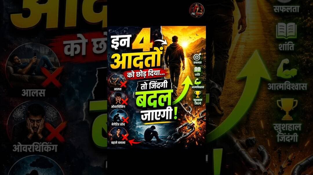 इन 4 आदतों को छोड़ दिया… तो जिंदगी बदल जाएगी #chanakyaniti #fillinspire #motivation
