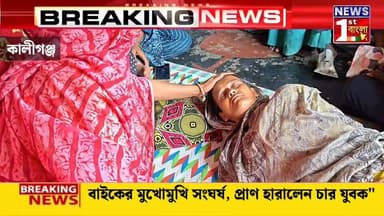 মর্মান্তিক পথদুর্ঘটনা, প্রাণ গেল ৪ যুবকের