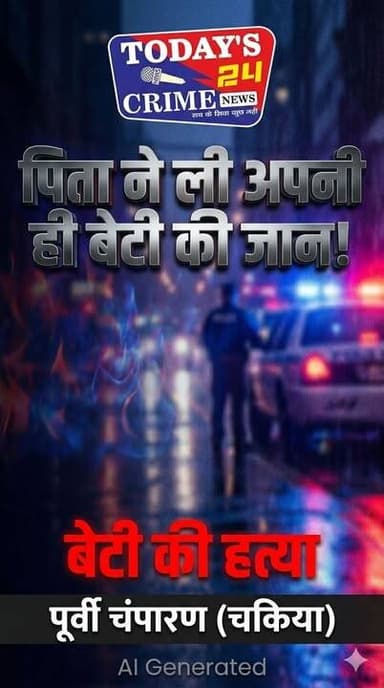 पिता ने की छह वर्षीय पुत्री की हत्या, आरोपी गिरफ्तार
पूर्वी चंपारण जिले के चकिया नगर परिषद क्षेत्र के बरमदिया वार्ड संख्या-2 में रविवार को एक हृदयविदारक घटना सामने आई है। एक पिता द्वारा अपनी ही छह वर्षीय पुत्री की कथित तौर पर पीट-पीटकर हत्या किए जाने से पूरे इलाके में सनसनी फैल गई। पुलिस ने त्वरित कार्रवाई करते हुए आरोपी पिता को गिरफ्तार कर लिया है।।।।
#champaranfirstnews #chakianew #motiharinews #amiteshkumar #biharnews #ranita #news18biharjharkhand #bihareksoch #motiharipolice #motiharinewsupdate #Todays_24_Crime_News #motiharpolice #motihari #motiharisp #SSB #ssbmotihari #nepal #nepalnews #NepaliNewsToday #NepalPolitics #IndoNepalBorder #IndoNepal #Internacional #international #InternationalNews #international #internationalrelations #BMW #MangalPandey #helthdipartmentbihar