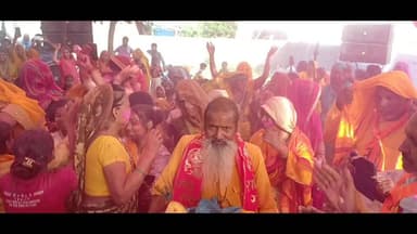 भगवान कन्हैया का हुआ जन्म मण्डपुरा स्थित श्रीमद्भागवत कथा पंडाल में झूम उठे श्रोता.