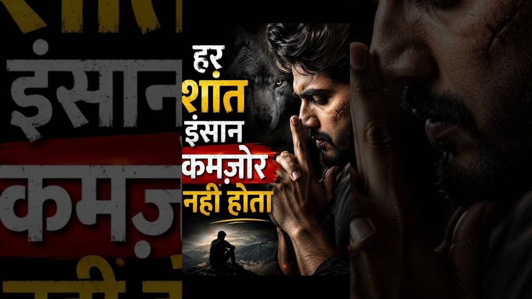 हर शांत इंसान कमजोर नहीं होता #fillinspire #motivational #shorts