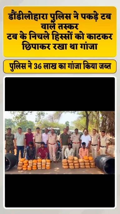 गांजा तस्कर अब पुलिस के लिए बड़ी चुनौती साबित हो रहे हैं. तमाम बंदिशों और कोशिशों के बाद भी गांजे की तस्करी में कोई कमी नहीं आई है. मंगलवार को एक डोंडीलोहारा पुलिस ने सायबर सेल की टीम के साथ मिलकर बड़ी कार्रवाई को अंजाम दिया. पुलिस ने आरोपियों के कब्जे से 72 किलो से ज्यादा का गांजा जिसकी कीमत 36 लाख से ज्यादा है बरामद की. पुलिस ने पांच लोगों को तस्करी के आरोप में गिरफ्तार किया है. पकड़े गए लोगों में एक नाबालिग भी शामिल है
#smuggler #ganja #breakingnews #crime #viralreels