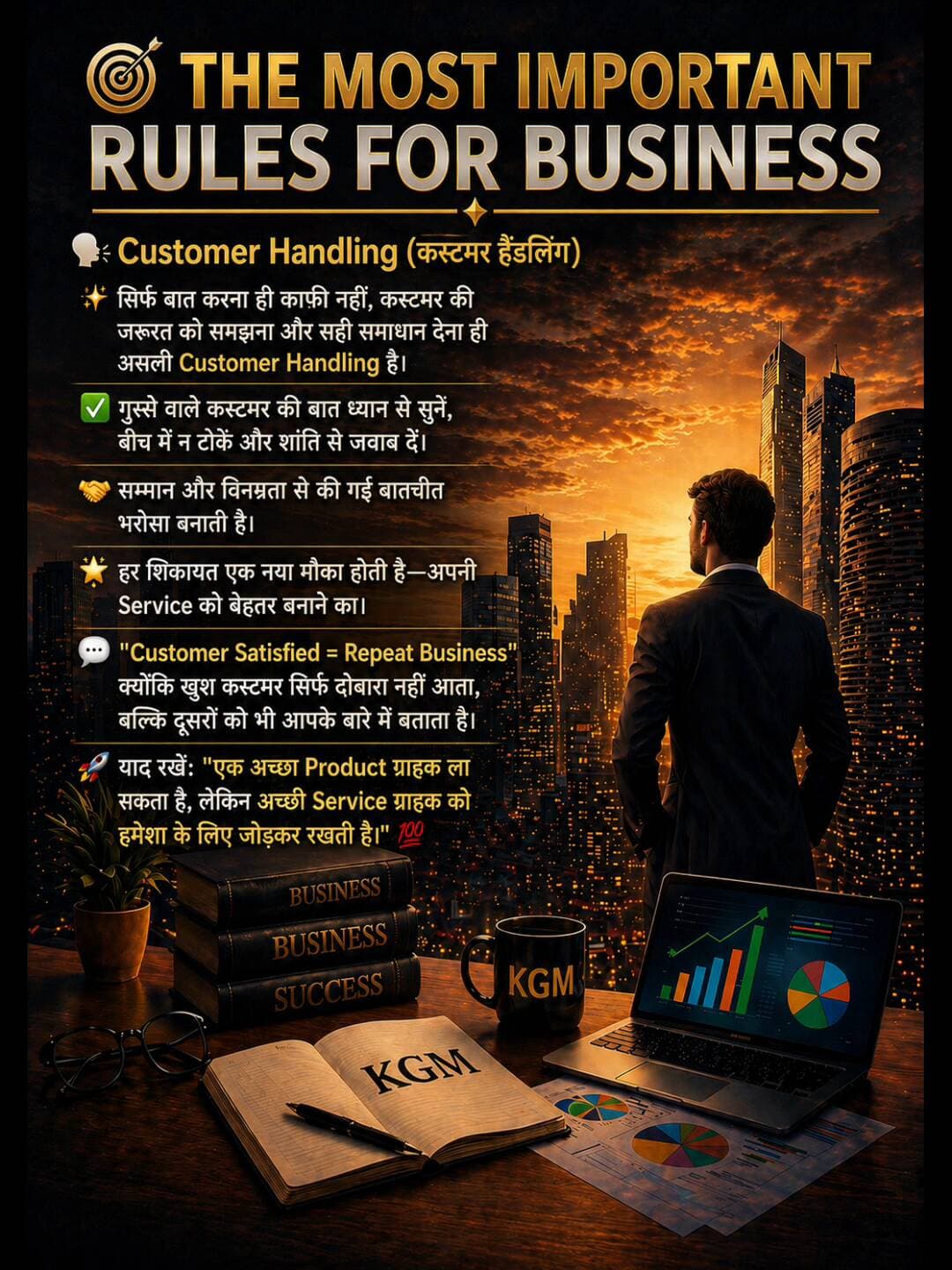 THE MOST IMPORTANT RULES FOR BUSINESS
🗣️ Customer Handling
