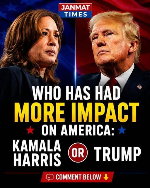 Trump or Kamala Harris? Who has had the bigger impact on America?
<nis:link nis:type=tag nis:id=trump nis:value=Trump nis:enabled=true nis:link/> <nis:link nis:type=tag nis:id=kamalaharris nis:value=KamalaHarris nis:enabled=true nis:link/> <nis:link nis:type=tag nis:id=usa nis:value=USA nis:enabled=true nis:link/> <nis:link nis:type=tag nis:id=america nis:value=America nis:enabled=true nis:link/> <nis:link nis:type=tag nis:id=uspolitics nis:value=USPolitics nis:enabled=true nis:link/> <nis:link nis:type=tag nis:id=politicaldebate nis:value=PoliticalDebate nis:enabled=true nis:link/> <nis:link nis:type=tag nis:id=trendingnow nis:value=TrendingNow nis:enabled=true nis:link/> <nis:link nis:type=tag nis:id=janmattimes nis:value=JanmatTimes nis:enabled=true nis:link/>