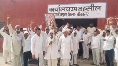 किसानो ने समस्याओ को लेकर रणजीतपुरा उप तहसील में सौंपा ज्ञापन