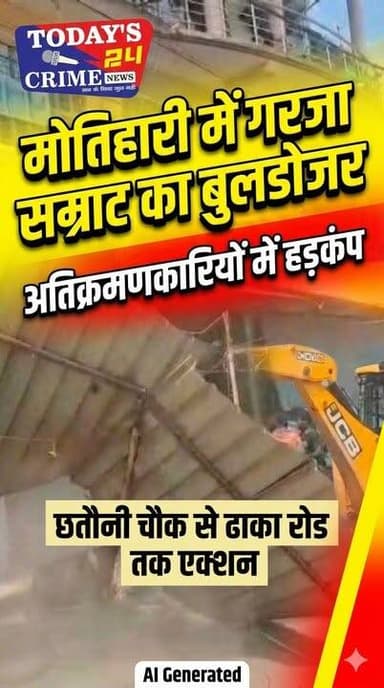 मोतिहारीं में भी गरजा सम्राट चौधरी का बुलडोजर
शहर के अतिक्रमकरियों पर सम्राट के बुलडोजर एक्शन से मचा हड़कंप
छतौनी चौक से ढाका रोड तक चलाअतिक्रमण हटाओ अभियान,,
सैकड़ो की संख्या में अवैध अतिक्रमकरियों पर हुआ एक्शन
#champaranfirstnews #chakianew #motiharinews #amiteshkumar #biharnews #ranita #news18biharjharkhand #bihareksoch #motiharipolice #motiharinewsupdate #Todays_24_Crime_News #motiharpolice #motihari #motiharisp #SSB #ssbmotihari #nepal #nepalnews #NepaliNewsToday #NepalPolitics #IndoNepalBorder #IndoNepal #Internacional #international #InternationalNews #international #internationalrelations #BMW #MangalPandey #helthdipartmentbihar