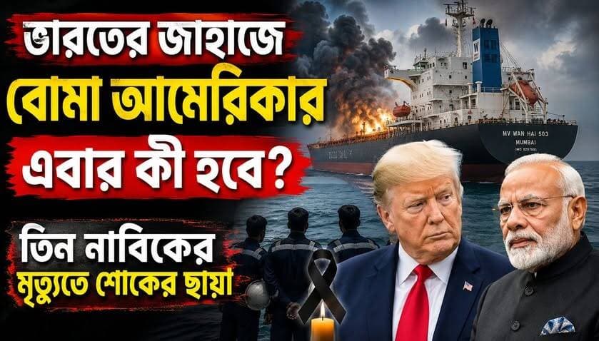 ভারতীয় জাহাজে বোমা হামলা? ৩ নাবিকের মৃত্যুর পর চরম উত্তেজনা | India vs USA Latest News
#omansea #BengaliNews #IndianSailors #ভারতীয়_নাবিকের_মৃত্যু