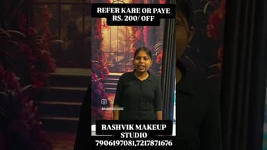 #ReferralOffer #SalonDeals #RashvikMakeupStudio #BeautyOffer #SalonNearMe GlowWithFriends