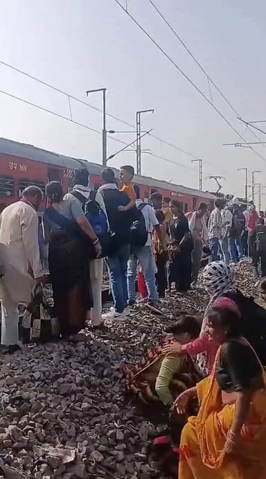 मुरैना में आउटरपर खड़ी उदयपुर इंटरसिटी एक्सप्रेस में आग की अफवाह पर ट्रैन से कूदे यात्री. दूसरी तरफ से आ रही पातालकोट एक्सप्रेस की चपेट में आने से कई यात्रियों की मौत, घटना का लाइव वीडियो आया सामने
#BreakingNews #murena #TrainAccident
