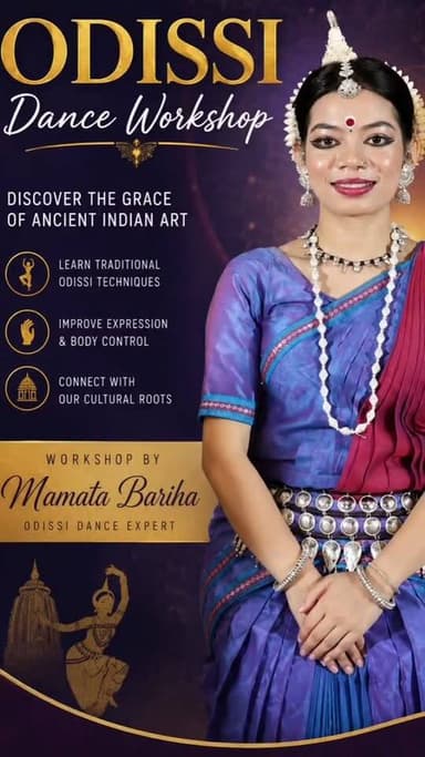 cordially invited to all of you the cultural program on the final day of 2nd Odissi Dance Workshop
#PadampurTv
#everyonefollowers
#odisha
#odishi
#breakingnews
👉 Date: 17.06.2026
👉 Time: 9am to 10am
👉 Venue: Govt Girls high school Padampur