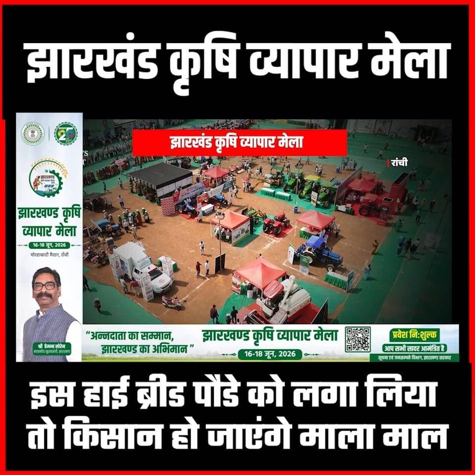 कृषि वायापार मेला: इस हाई ब्रीड पौडे को लगा लिया तो किसान हो जाएंगे माला माल
#thenewspost #jharkhand #krishimela #thenewspost #ranchi #ranchinews #hemantsoren #hemantsorenlatestnews