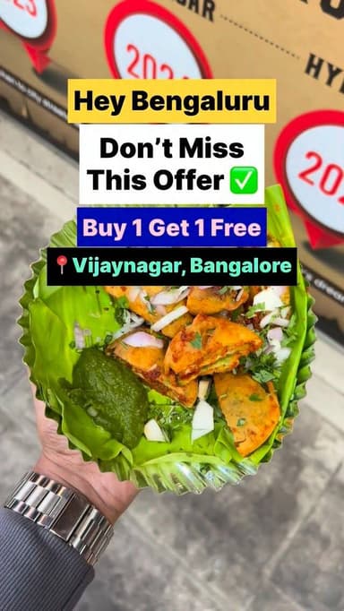 📍Mr.Girmit, Vijaynagar, Bangalore
Buy 1 Get 1 Badanekai Bajji
June 15th to 19th Only
#vijaynagar #vijaynagarfoodstreet #bangalorefoodies #bangaloreblogger #nammabengaluru