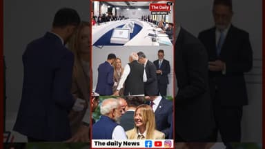 Modi-maloni ने लूटी G7 की महफिल, कुछ अंदाज में फिर हुई मुलाकात! #g7
