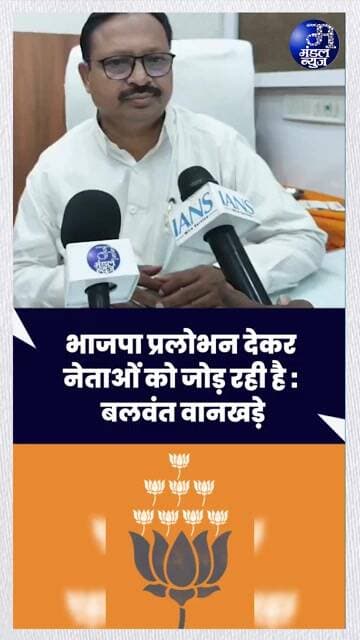 'वोट चोरी से सांसद चोरी तक पहुंची राजनीति' : कांग्रेस सांसद का भाजपा पर हमला #BalwantWankhade