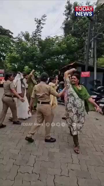 കടക്കണി വിമോചന മുന്നണി പെരിന്തൽമണ്ണ പോലീസ് സ്റ്റേഷനു മുന്നിൽ നടത്തിയ പ്രതിഷേധം