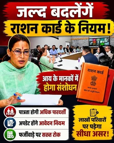 ◆ उत्तराखंड में राशन कार्ड के वर्षों पुराने आय मानकों में संशोधन की तैयारी...
◆ मृत्यु के बाद भी कार्ड से राशन उठाने वालों पर होगी कानूनी कार्रवाई...
#uttarakhand #Dehradun
#Rashancard #FoodDepartment
#Rekhaarya