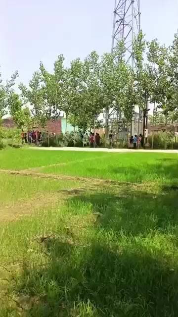 मिलक ग्राम लाड़पुर में प्रेम प्रसंग के चलते मोबाइल टावर पर चढ़ी युवती। तमाशा बना दिया।