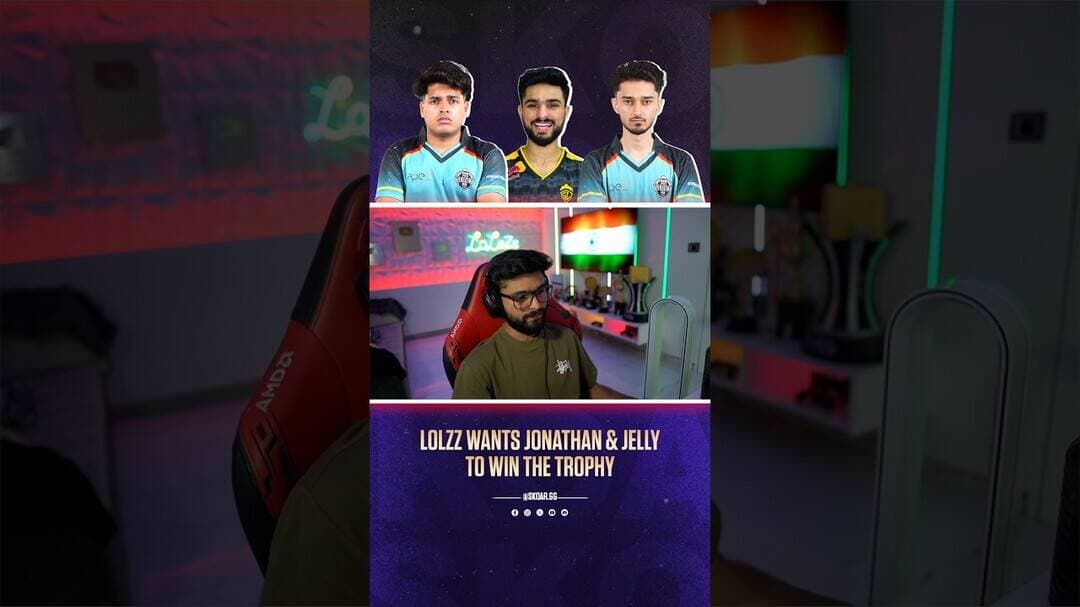 LOLZZ Wants Jonathan & Jelly to Win the Trophy 😱#lolzz #jonathan #jelly #apexgaming #bmps #bgmi