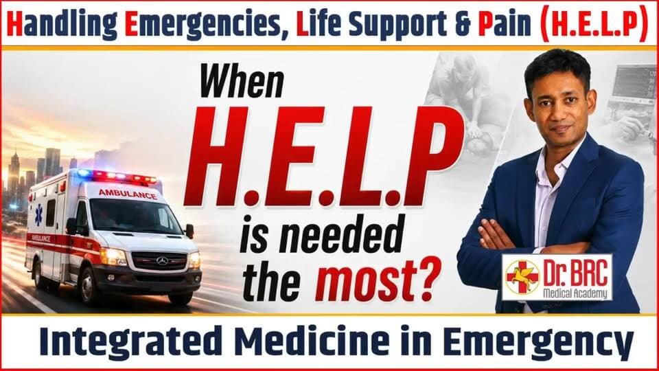 🚑 When H.E.L.P. is needed the most…
To Join the 1-Month Online Certified H.E.L.P. (Handling Emergencies, Life Support & Pain) Course, go to www.biswaroop.com/help
📞 Helpline Number: 9312286540
📲 WhatsApp Number: 9560979433
👉 Integrated Medicine in Emergency
#HELPCourse #HandlingEmergencies #drbrc #PainManagement #IntegratedMedicine
