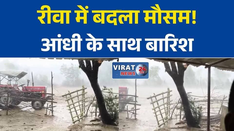 सिरमौर में तेज आंधी के साथ बारिश, गर्मी से मिली राहत
कहीं झमाझम बारिश तो कहीं इंतजार, मौसम के रंग से हैरान लोग
रीवा में प्री-मानसून की दस्तक! तेज हवाओं ने बदला मौसम का रुख
आंधी से टूटी पेड़ों की डालियां, बारिश ने दी भीषण गर्मी से राहत
मौसम ने दिखाए अलग-अलग रंग, कुछ क्षेत्रों में बारिश तो कुछ में सिर्फ हवा#RewaWeather #Sirmour #RewaNews #MadhyaPradesh #WeatherUpdate #RainNews #MonsoonUpdate #PreMonsoon #BreakingNews #MPNews #HindiNews #LatestNews #WeatherAlert #TodayNews