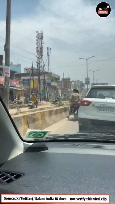 एक बाइक पर 3 लोग सवार होकर बिना हेलमेट के जा रहे है #salamindia18 #trendingne #video #News #trendingnews #viral #short
