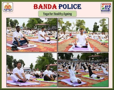 #bandapolice
#अंतरराष्ट्रीय_योग_दिवस पर सेंट मेरीज सेकेंडरी स्कूल बांदा में बृहद योग शिविर का हुआ आयोजन । योग शिविर में श्रीमान् पुलिस उपमहानिरीक्षक चित्रकूटधाम परिक्षेत्र, जिलाधिकारी बांदा व पुलिस अधीक्षक बांदा ने किया योगाभ्यास ।
#UPPolice https://t.co/M617mkMqDc