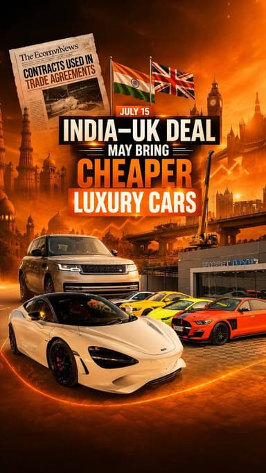 Luxury car lovers, here’s some exciting news! 🚘✨
The India–UK Free Trade Agreement (FTA) will come into effect from July 15, bringing potential price relief on select British luxury vehicles. Currently, imported cars attract high import duties in India, which significantly increases their prices.
With the new trade deal, import taxes on certain UK-made vehicles are expected to be reduced, lowering costs for automakers and potentially benefiting customers. As a result, luxury brands such as Range Rover, Jaguar, and Land Rover could become more affordable in the Indian market.
A major boost for premium car buyers and a significant step forward in strengthening trade ties between India and the UK. 🇮🇳🤝🇬🇧
#amdavad #car #luxury #Range Rover
