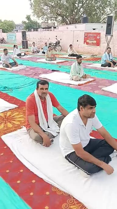 #बृजनगर_के_मेला_मैदान_में_योग