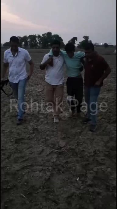 कांग्रेस विधायक बलराम दांगी के कार्यालय के बाहर फायरिंग करने वाला युवक मुठभेड़ में गिरफ्तार #rohtakpolice