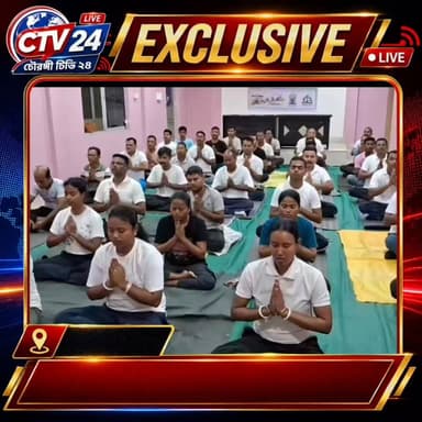 মেখলীগঞ্জ থানায় পালিত হলো আন্তর্জাতিক যোগ দিবস।