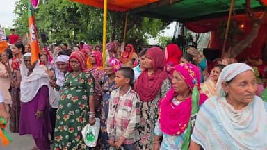 भाजपा प्रदेशाध्यक्ष डा. अर्चना गुप्ता का गोहाना पहुंचने पर नगर परिषद रजनी विरमानी ने किया भव्य स्वागत
